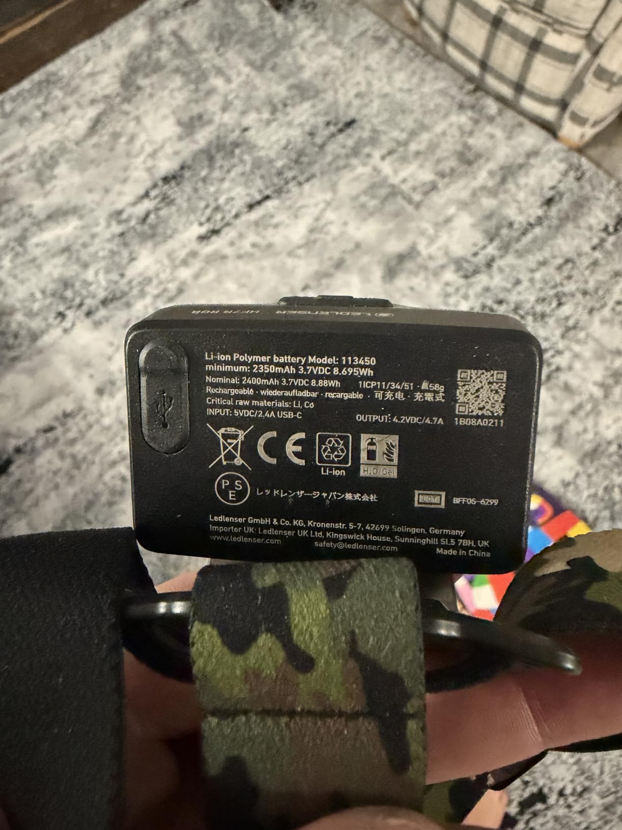 Ledlenser HF7R RGB lampe frontale camouflage 1200 lm