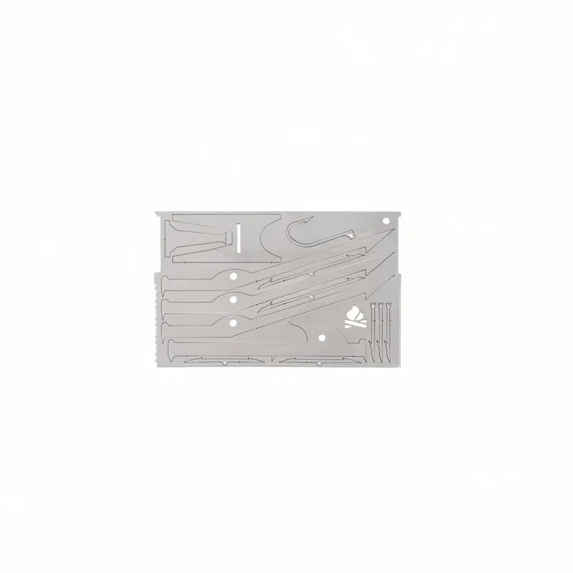 Bushcraft Essentials JV Survival Card carte survie pêche