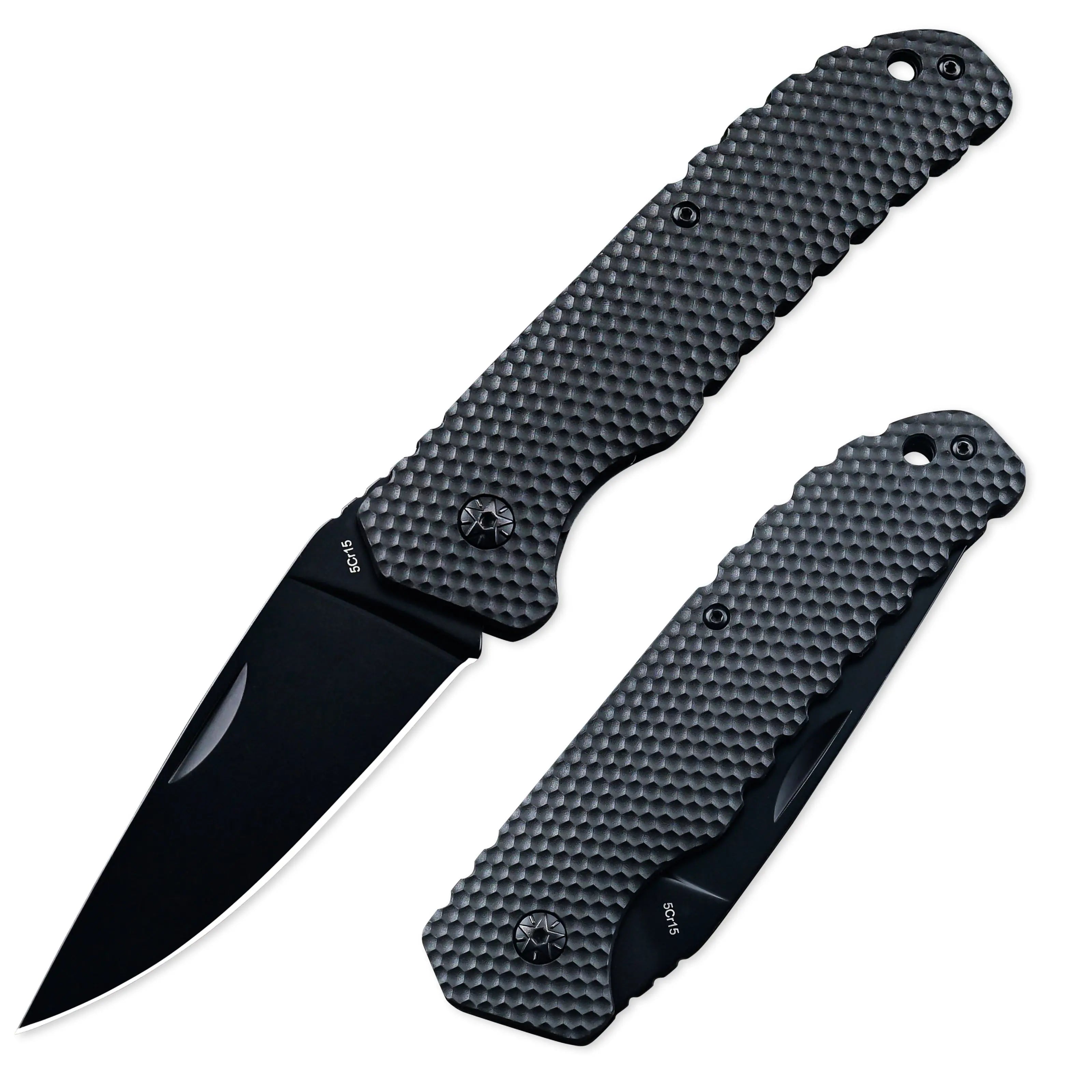HX Shadoweer ZD-106 couteau pliant G10 noir 85 mm