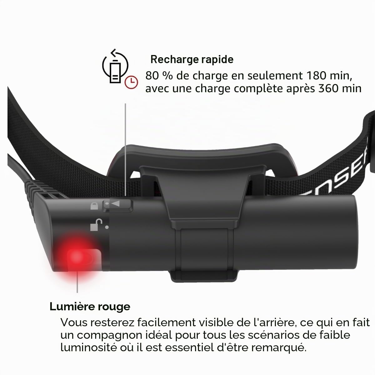 Ledlenser H8R SE lampe frontale 700 lm rechargeable 130 m