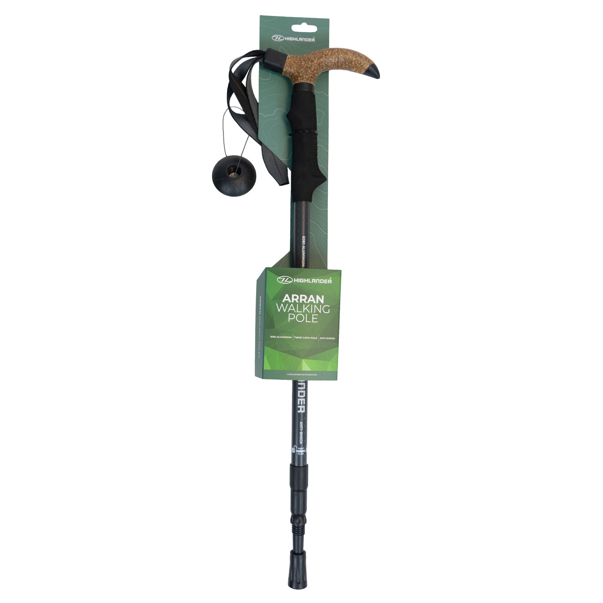 HIGHLANDER Arran bâton de marche aluminium réglable