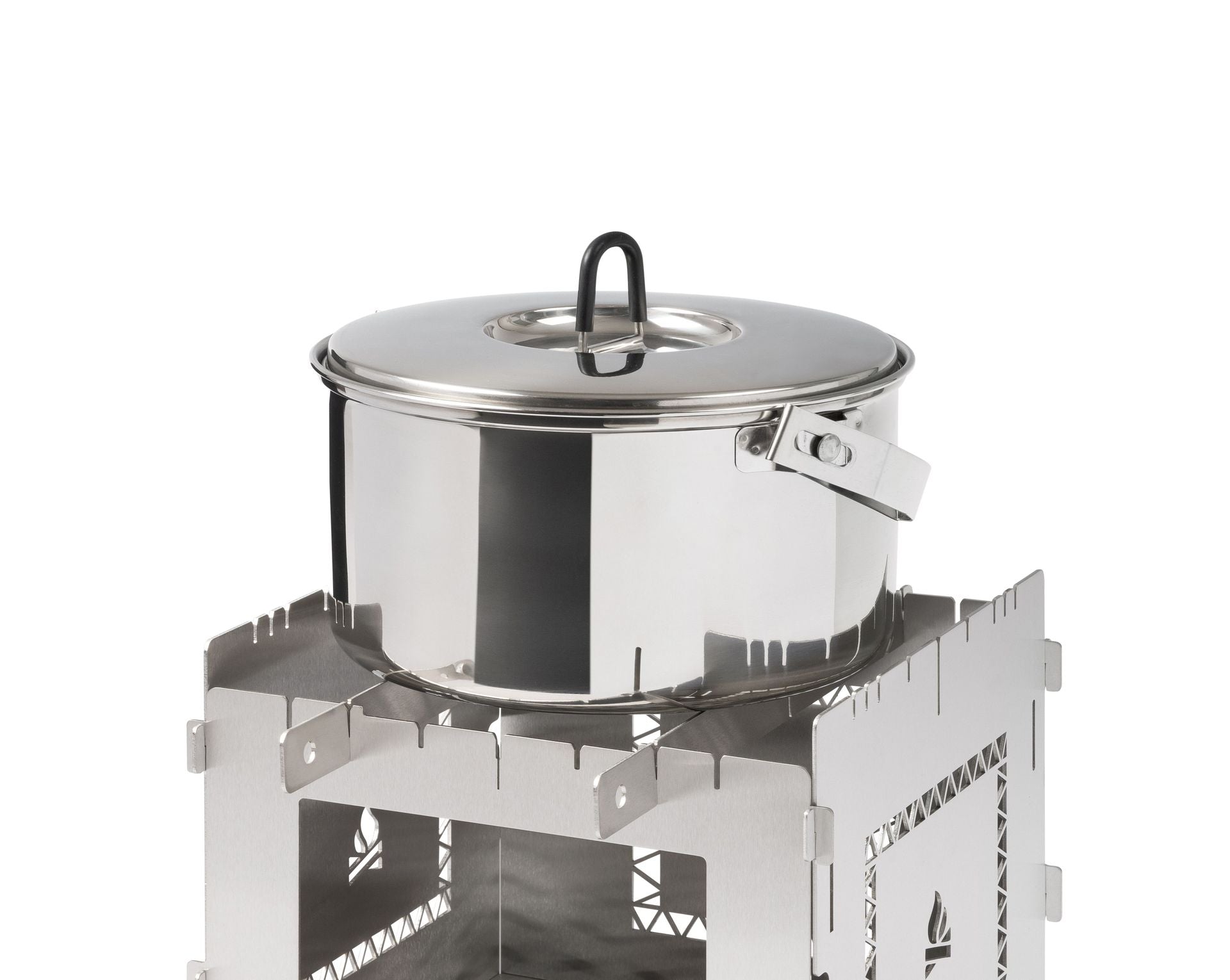Bushcraft Essentials Bushbox XXL Campfire supports pot inox 113 g