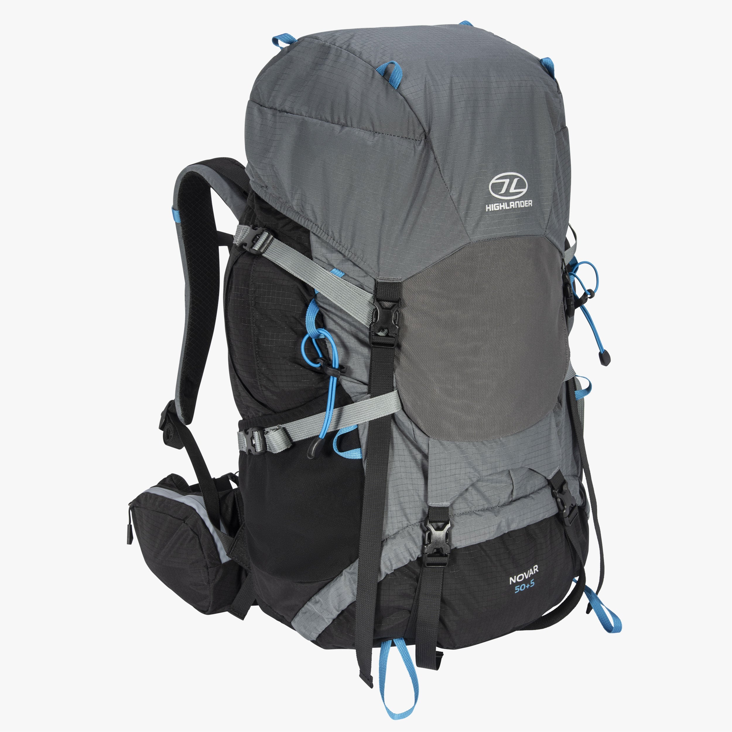 Highlander Novar sac à dos 50+5 L gris foncé trekking
