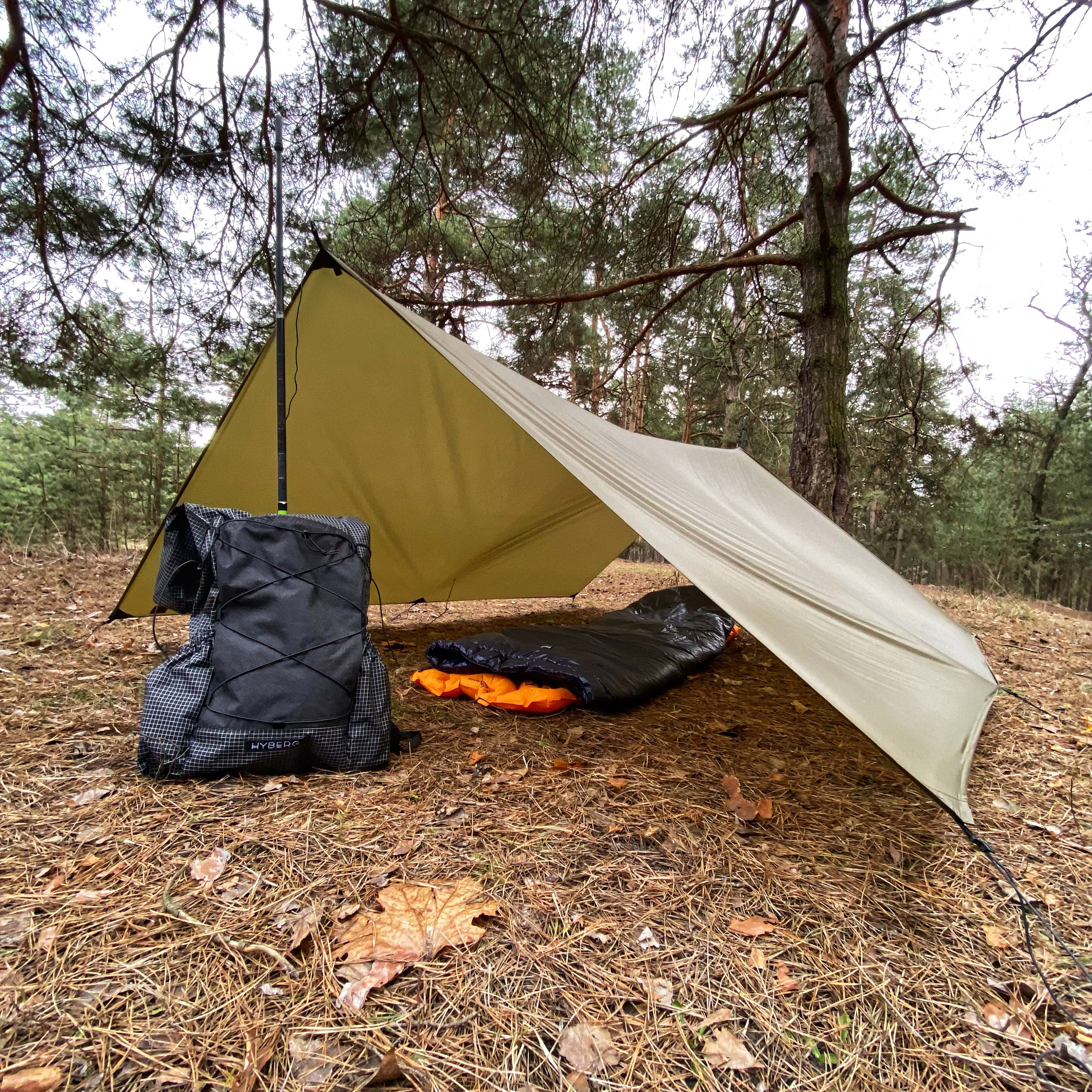Hyberg Zolo Max tarp 2 personnes olive 340g