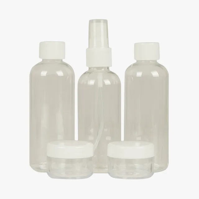 Highlander lot 5 flacons voyage cosmétique avion