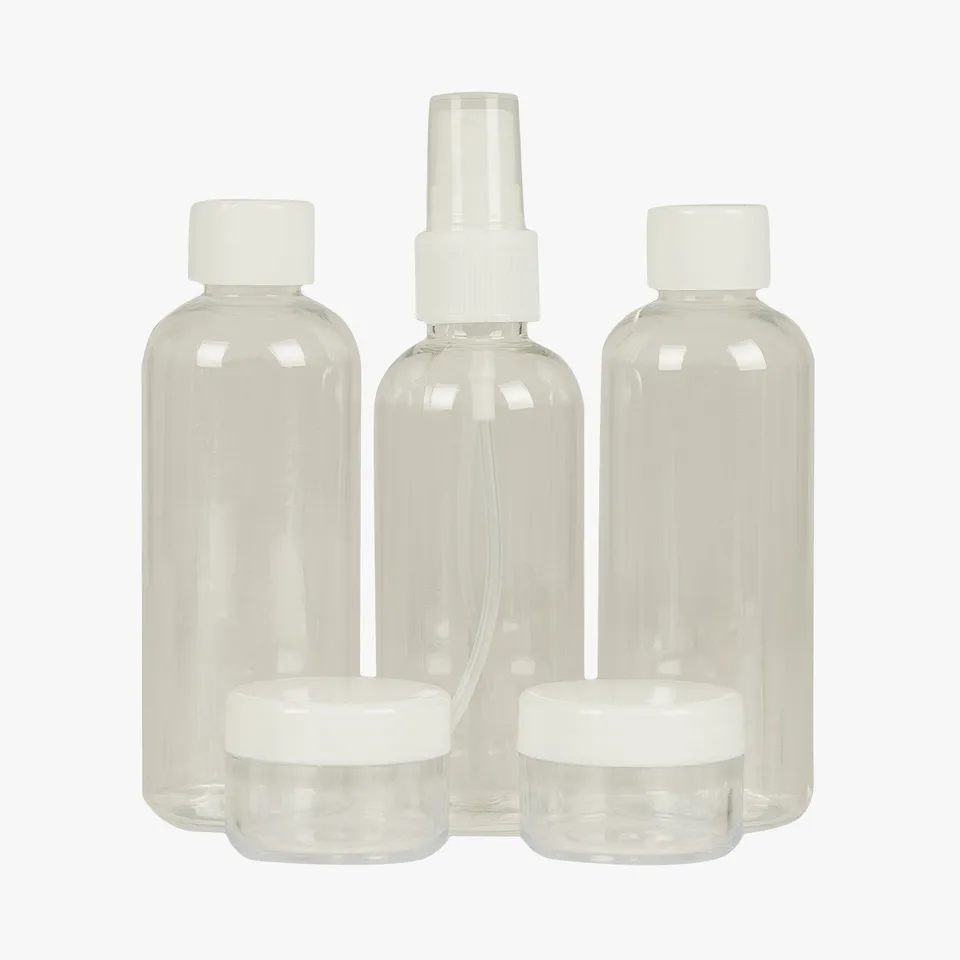 Highlander lot 5 flacons voyage cosmétique avion