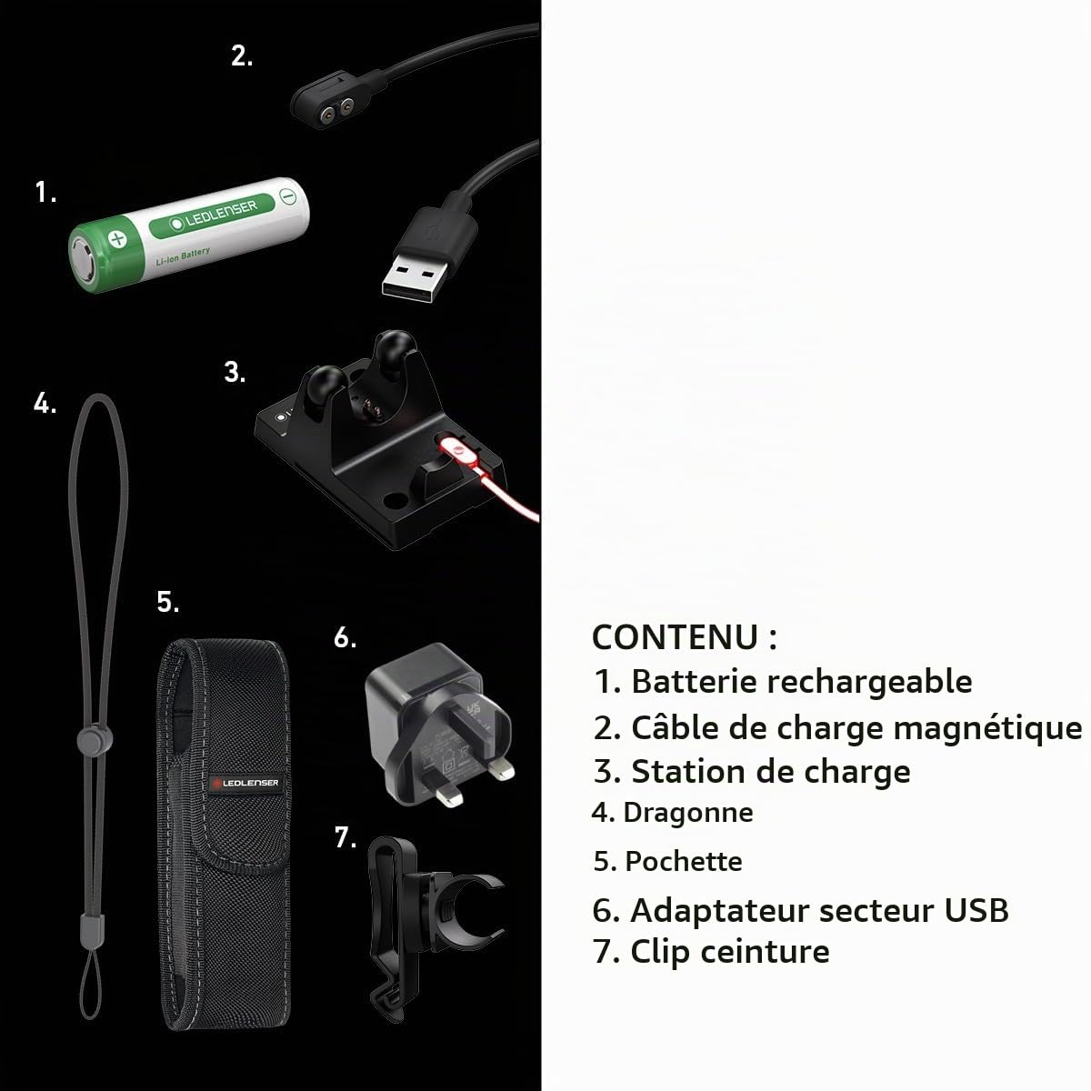 Ledlenser P6R Work lampe torche 850 lm rechargeable IP68