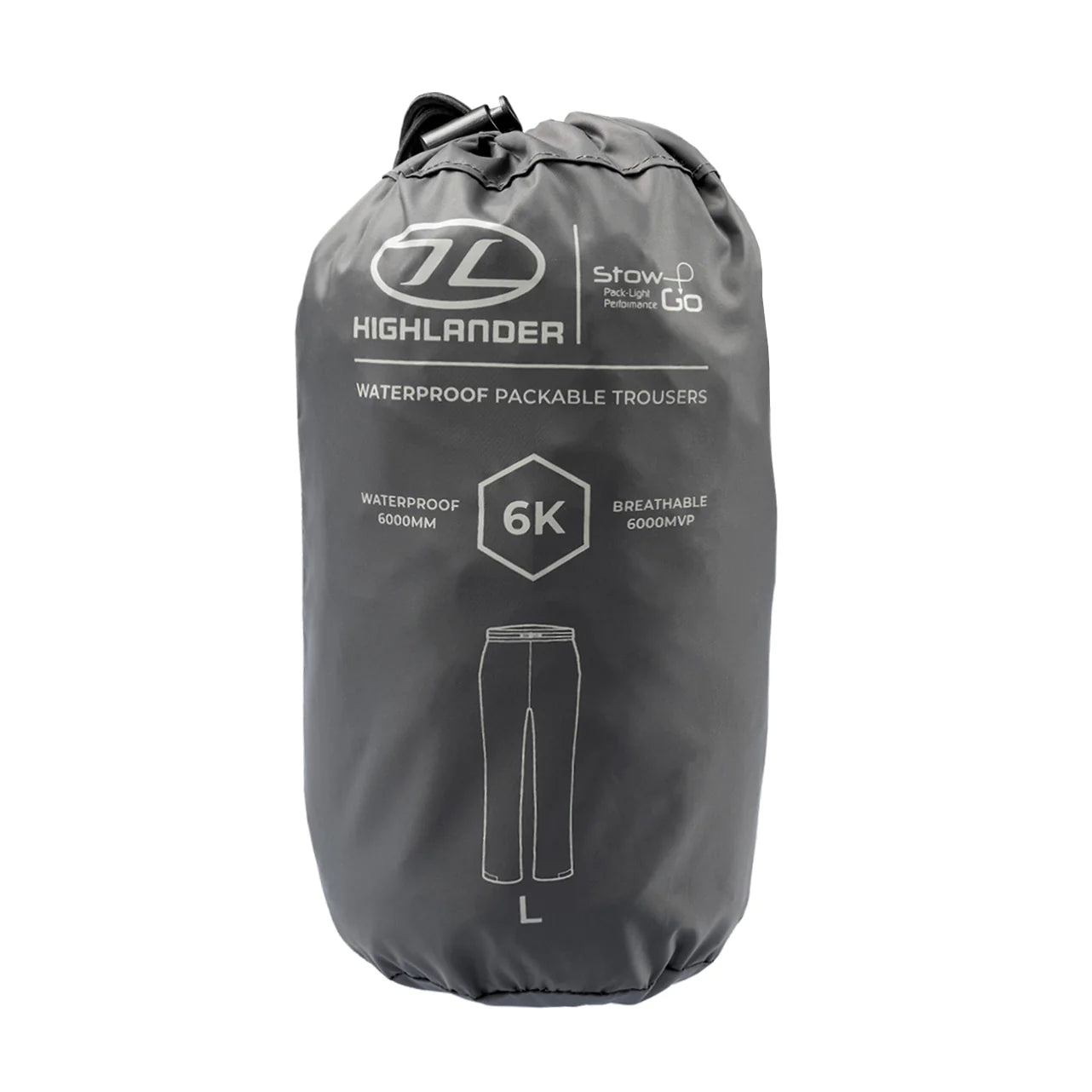 Highlander Stow & Go pantalon pluie charcoal 205 g taille M
