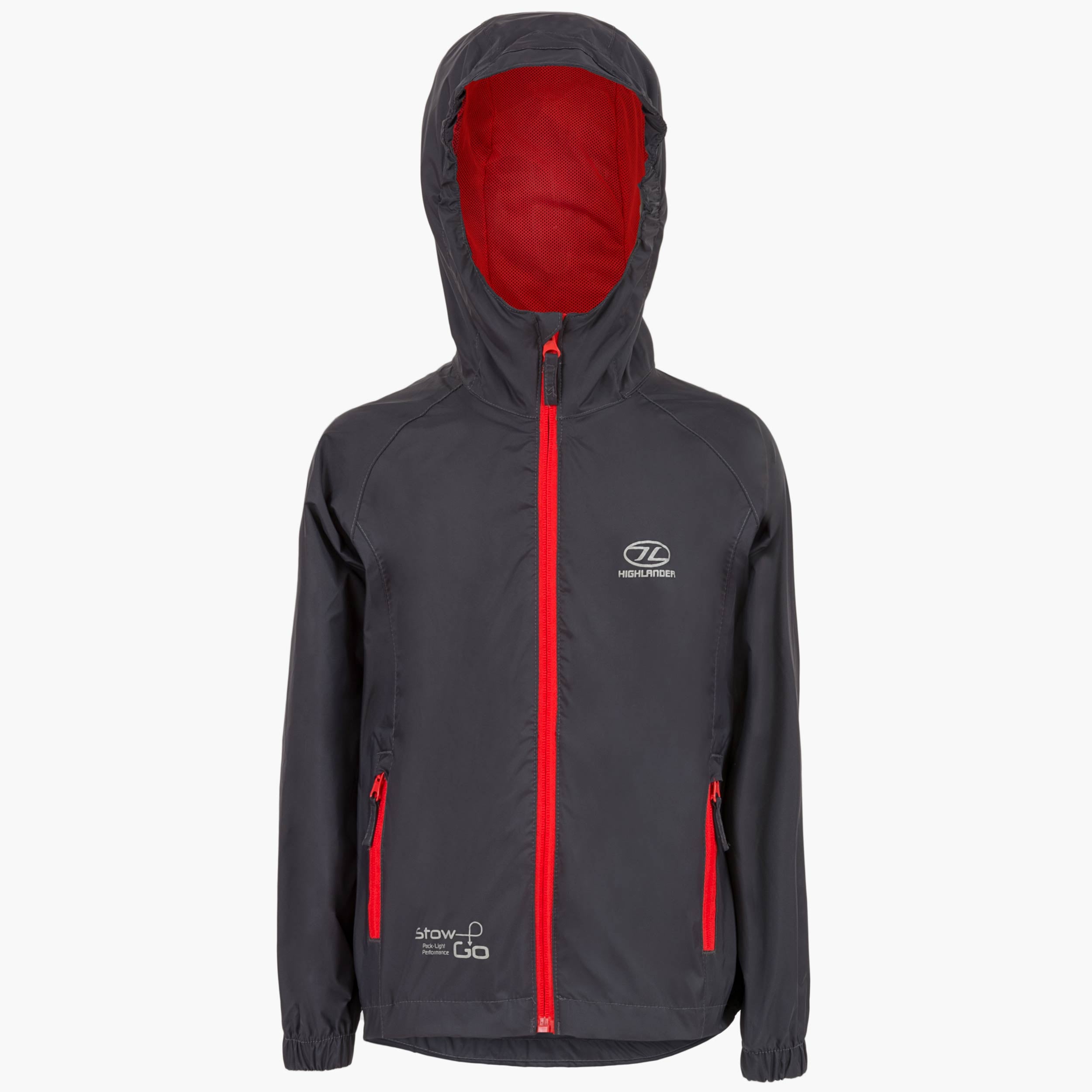 Highlander Stow & Go veste imperméable enfant bleu pliable