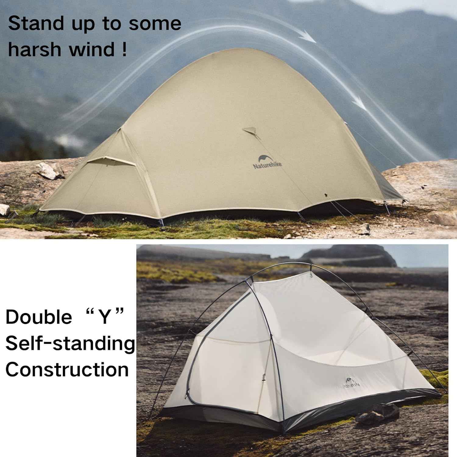 Naturehike Cloud Up Pro tente 1 personne grise