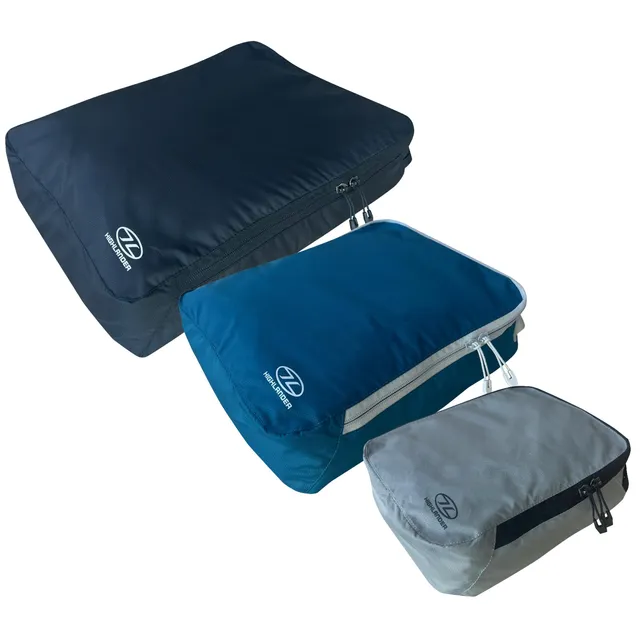 Highlander Compakta lot 3 cubes rangement nylon léger