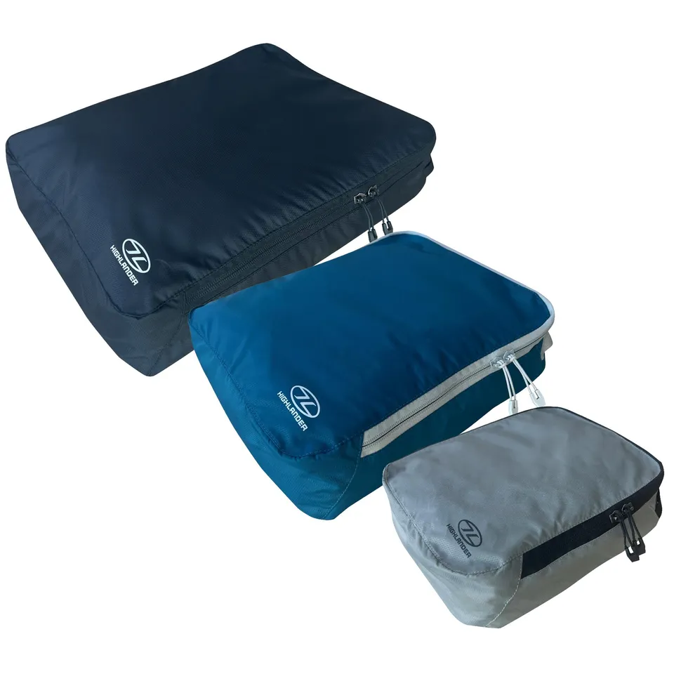 Highlander Compakta lot 3 cubes rangement nylon léger