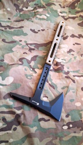 HX Camping Hatchet FT-12 hachette DC53 manche G10 tan