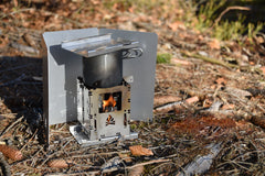 Bushcraft Essentials Bushbox pare-vent aluminium 280 g pliable