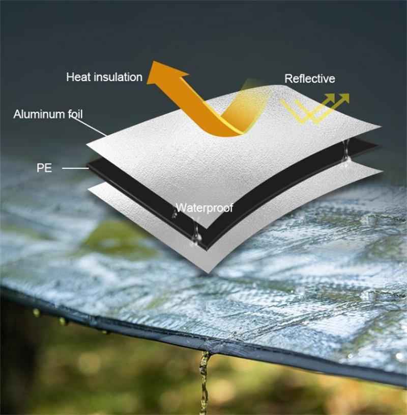 Naturehike tapis de sol camping M 200x200cm PE aluminium étanche
