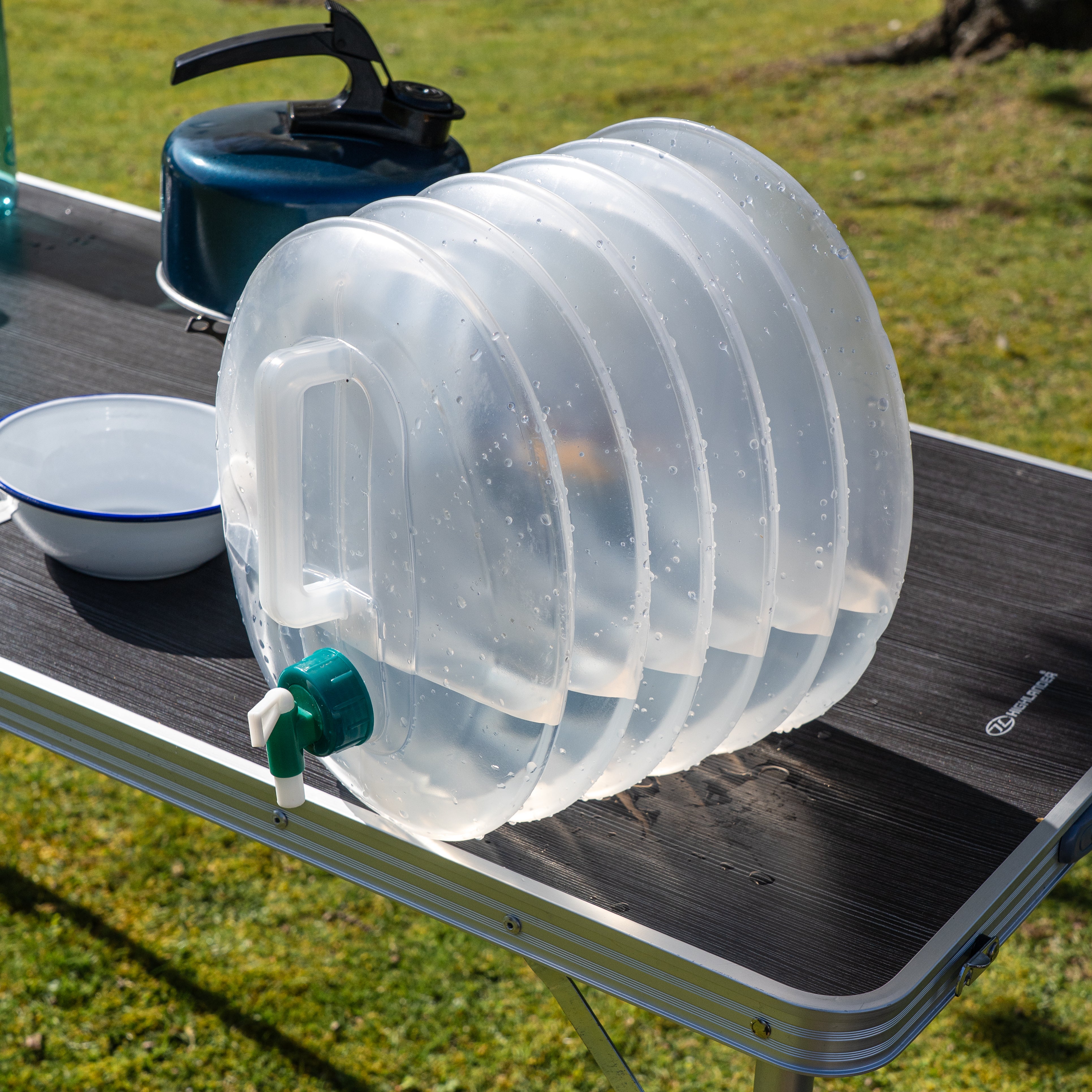 Highlander 10L jerrican eau pliable accordéon avec robinet