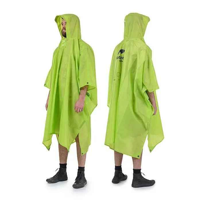 Naturehike poncho pluie 3 en 1 210T bleu PU3000 230x140