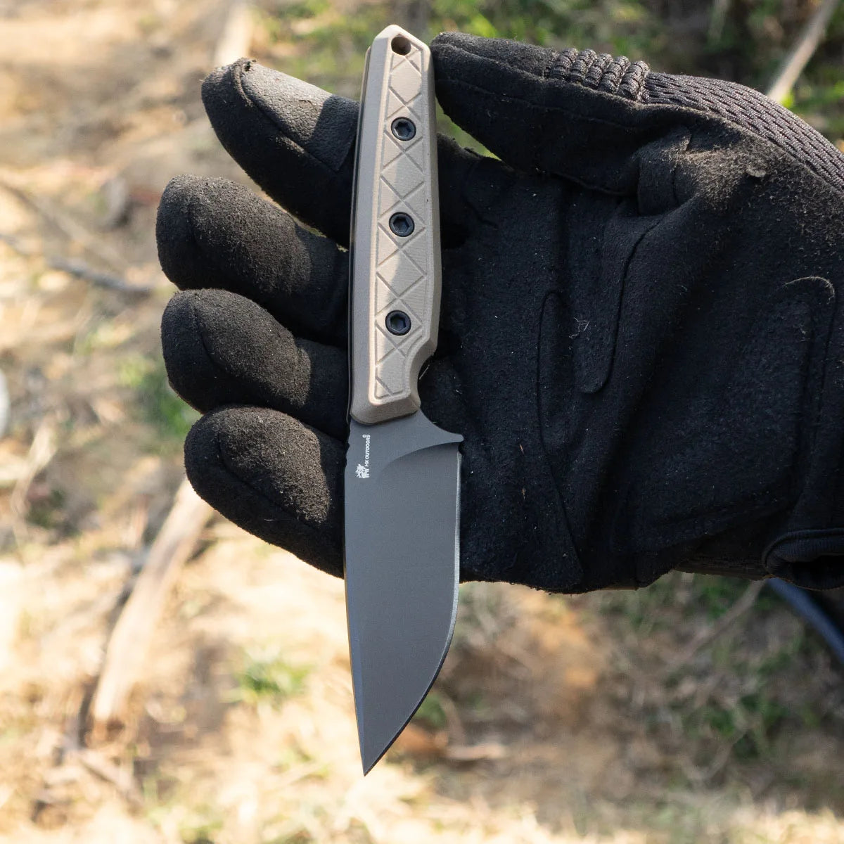 HX Maverick D-354B couteau fixe 14C28N G10 gris