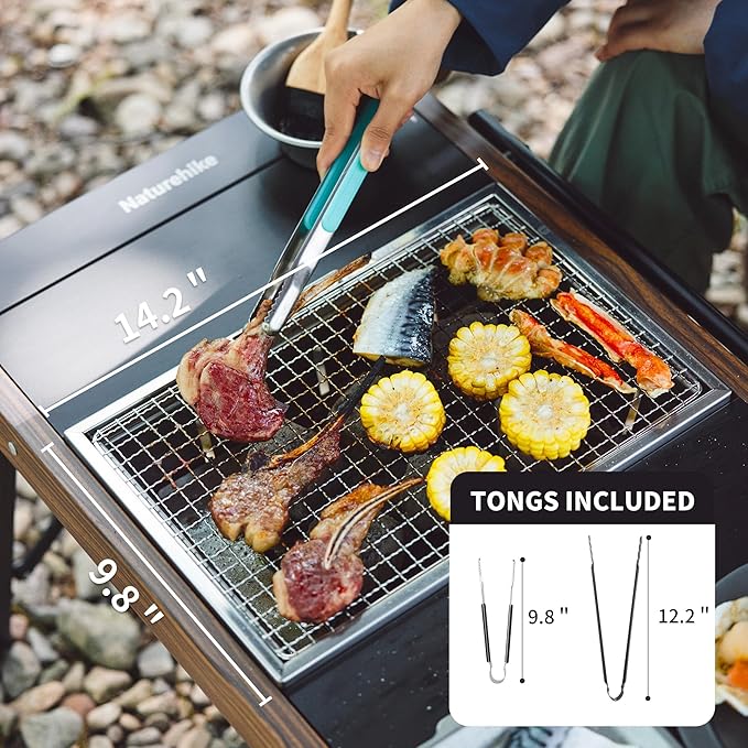 Naturehike FieldVale gril barbecue inox pliant charbon