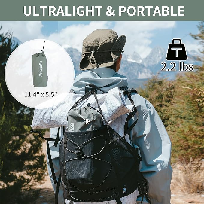 Naturehike PeakLite L02 table camping pliante vert 1 kg