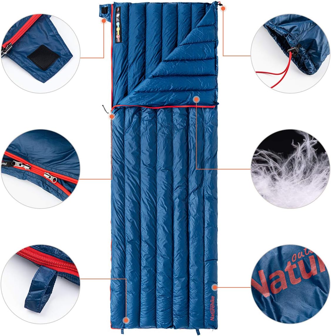 Naturehike CW280 sac couchage duvet marine 11°C 570g