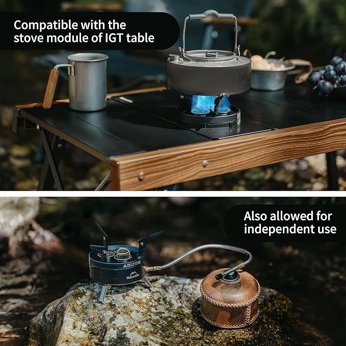 Naturehike BlackStar réchaud gaz triple brûleur 12000 BTU