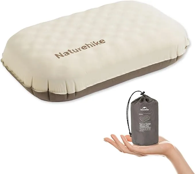 Naturehike YuGu oreiller camping gonflable hybride mousse