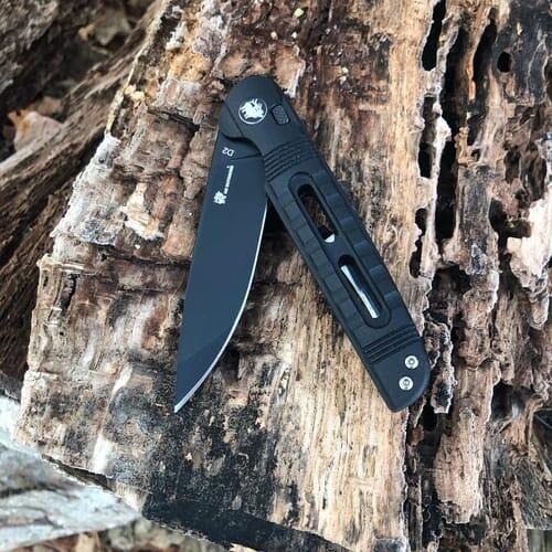 HX Dark Master ZD-112B couteau pliant D2 noir G10 80 mm