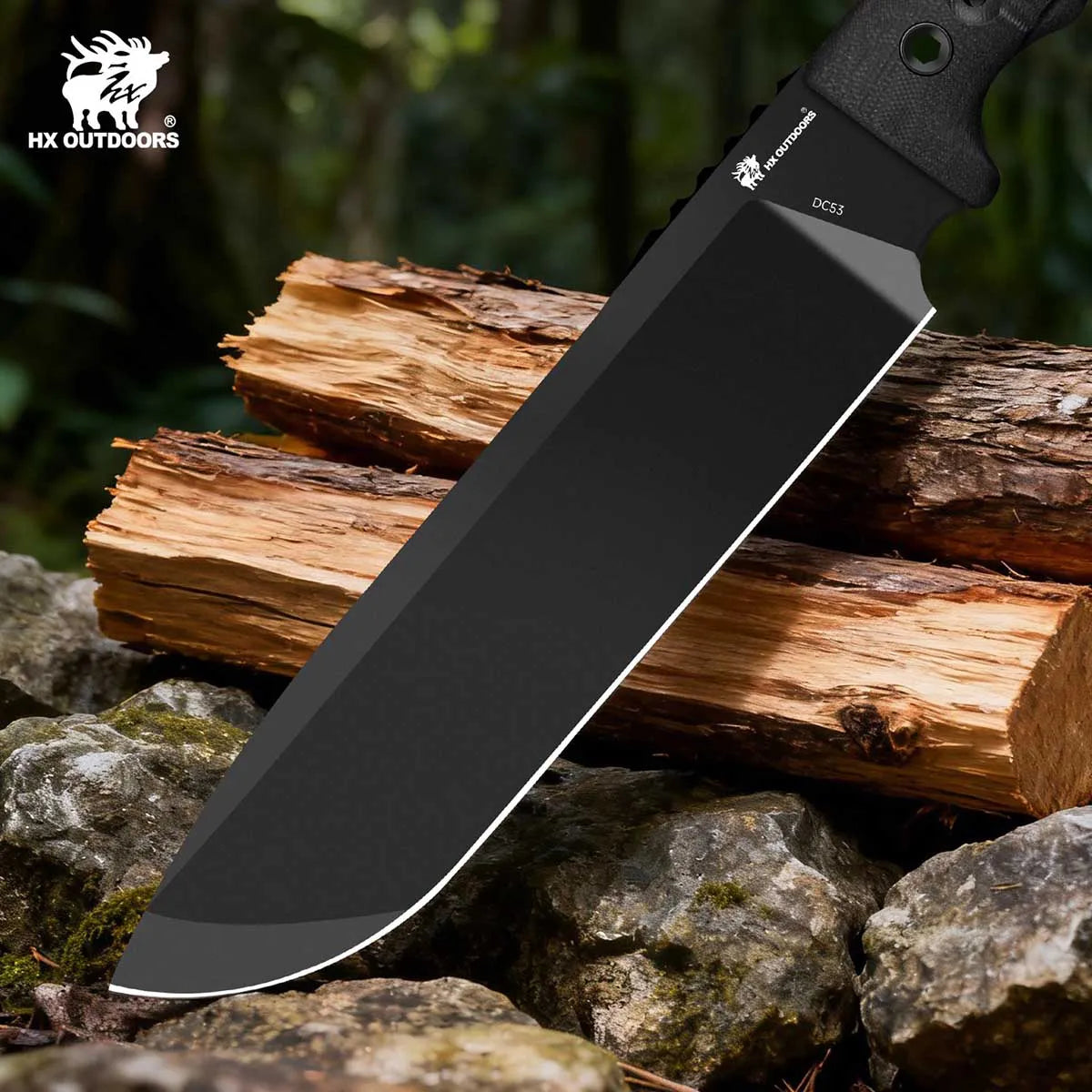HX Nightstalker Plus D-348 chopper DC53 lame 21,5 cm G10