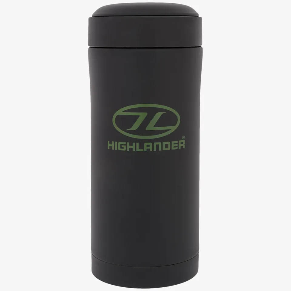 Highlander Mug Isotherme 330ml noir double paroi