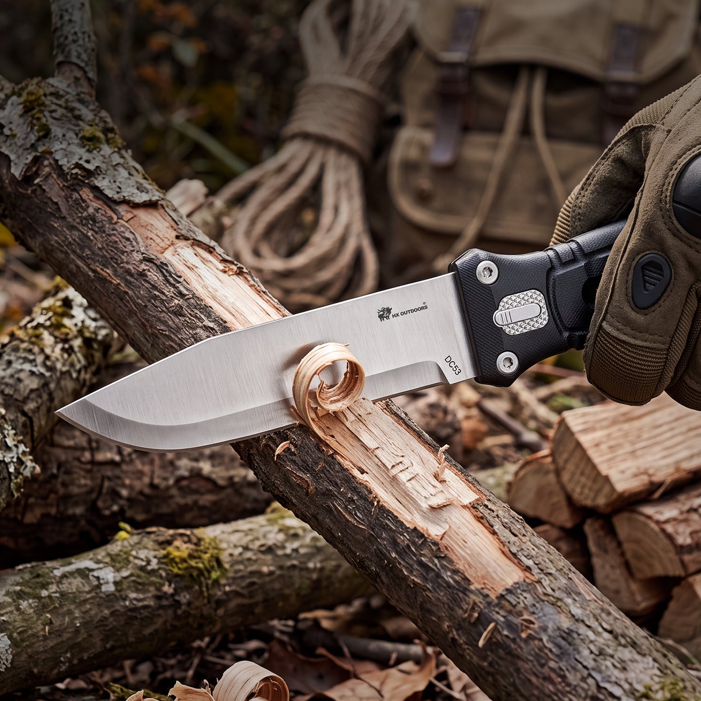HX Outdoors Rock GBC-68 couteau fixe kit 3-en-1 G10