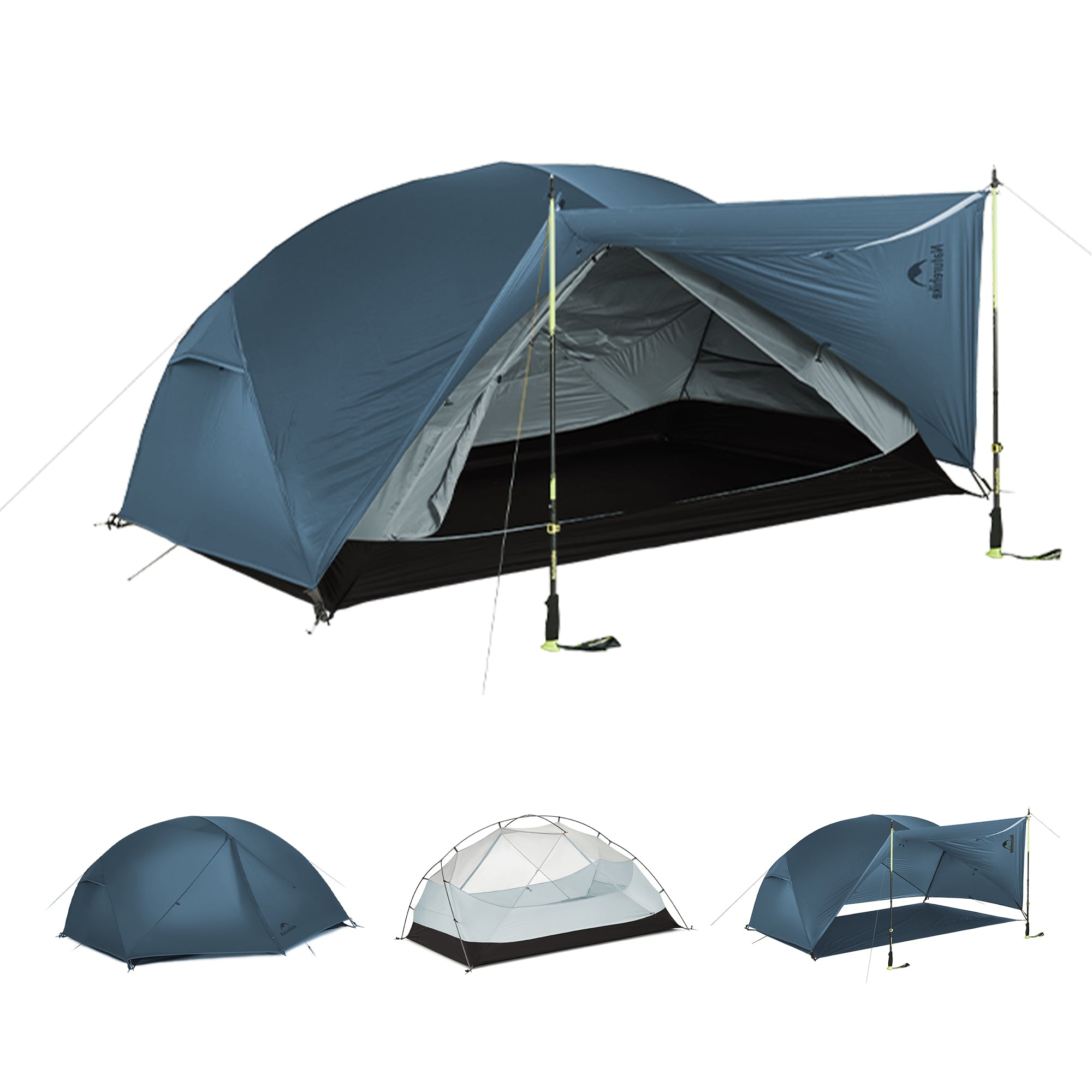 Naturehike Mongar BASE tente randonnée 3 places vert