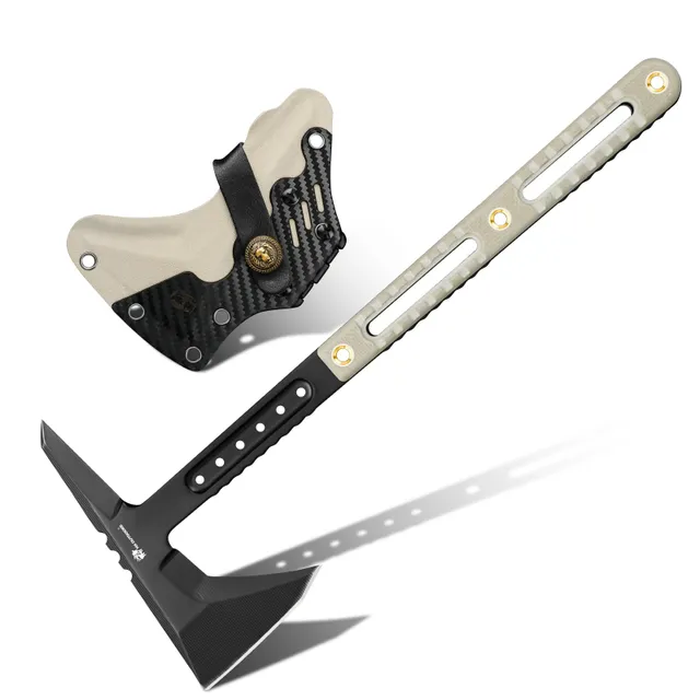HX Camping Hatchet FT-12 hachette DC53 manche G10 tan