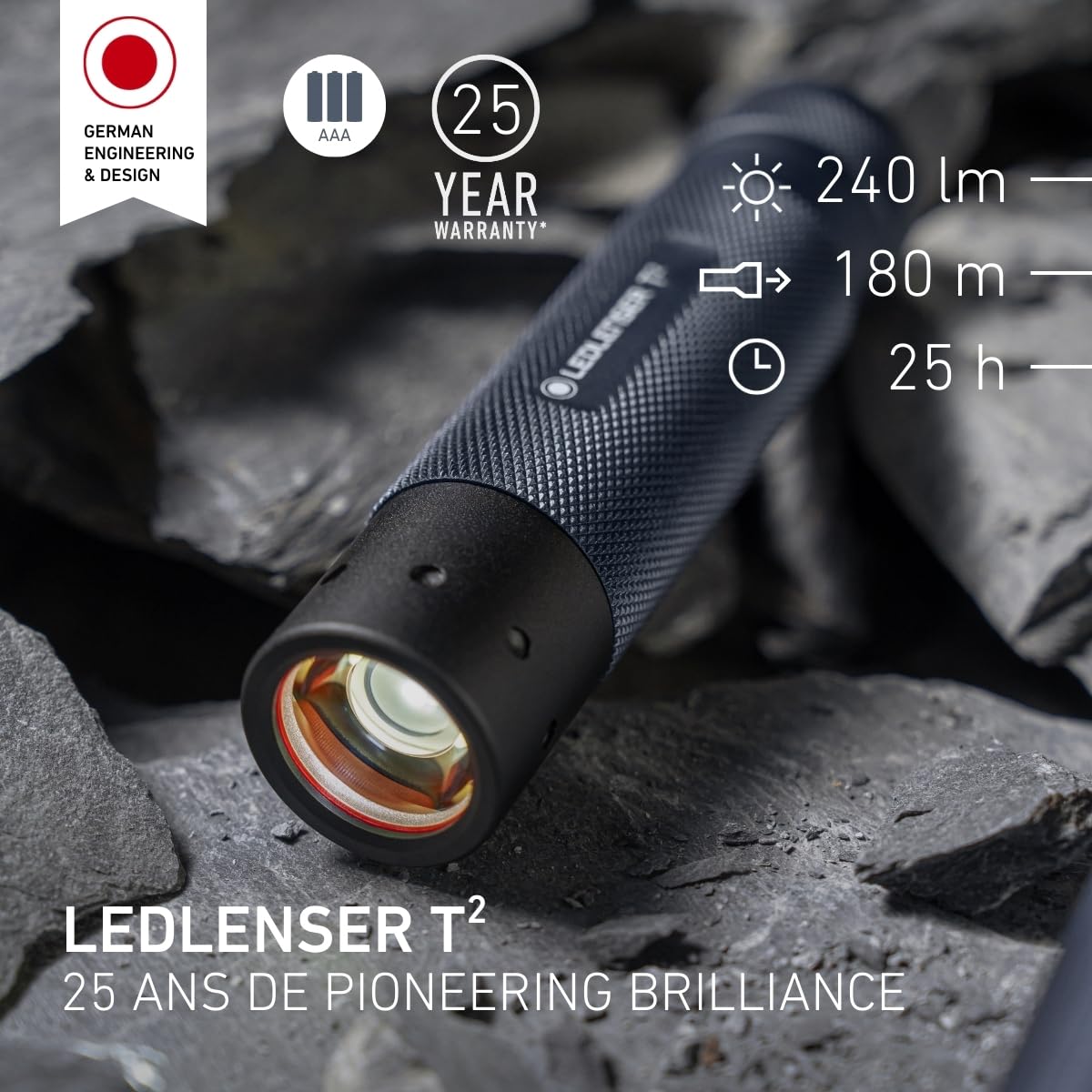 Ledlenser T2 lampe torche 240 lm bleu foncé