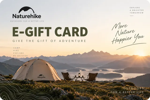 Naturehike carte cadeau électronique 50 équipement outdoor