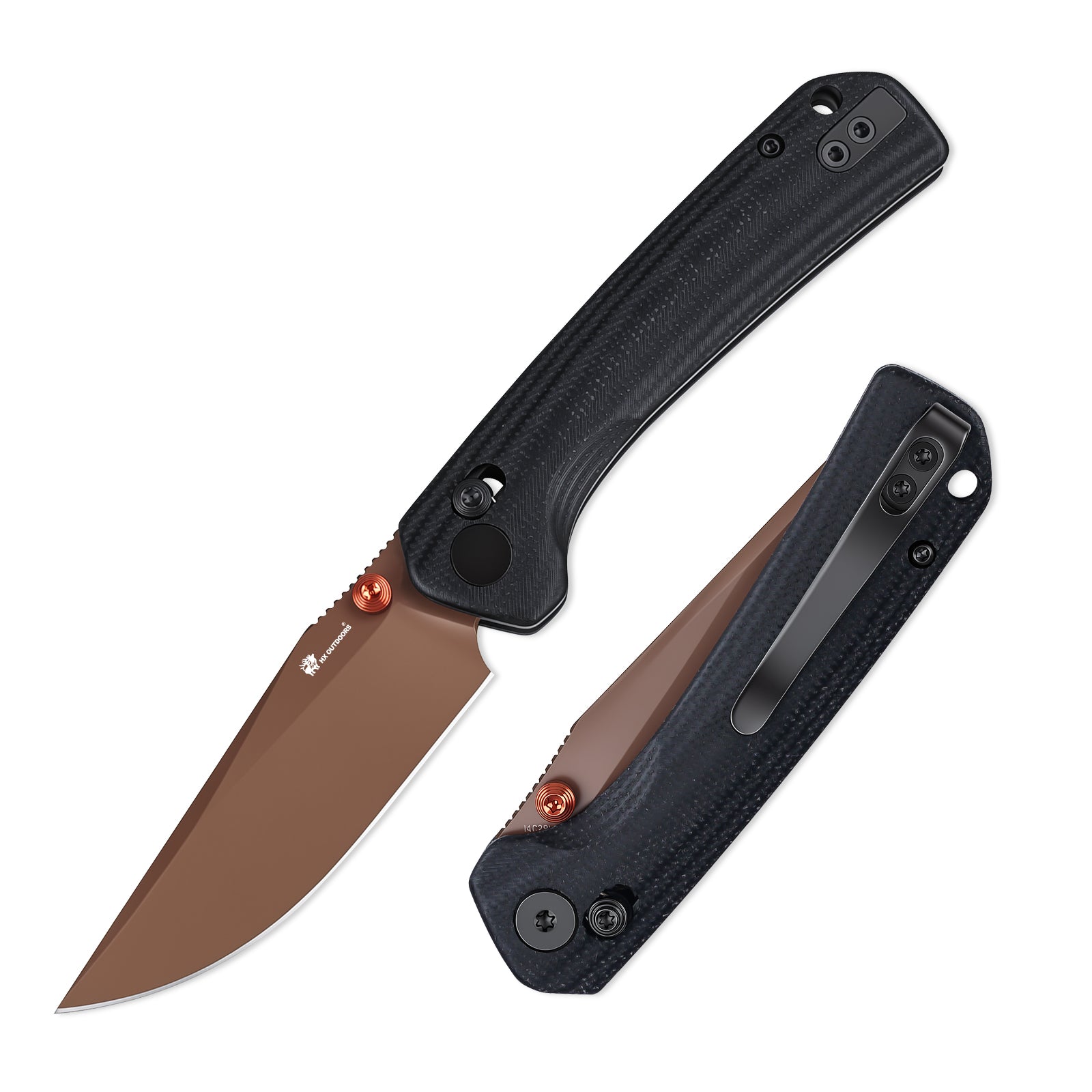 HX Cool Kid ZD-123BS couteau pliant 85 mm micarta