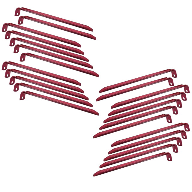 Terra Nova Tent Pegs V alu 16 cm lot 24 avec sac