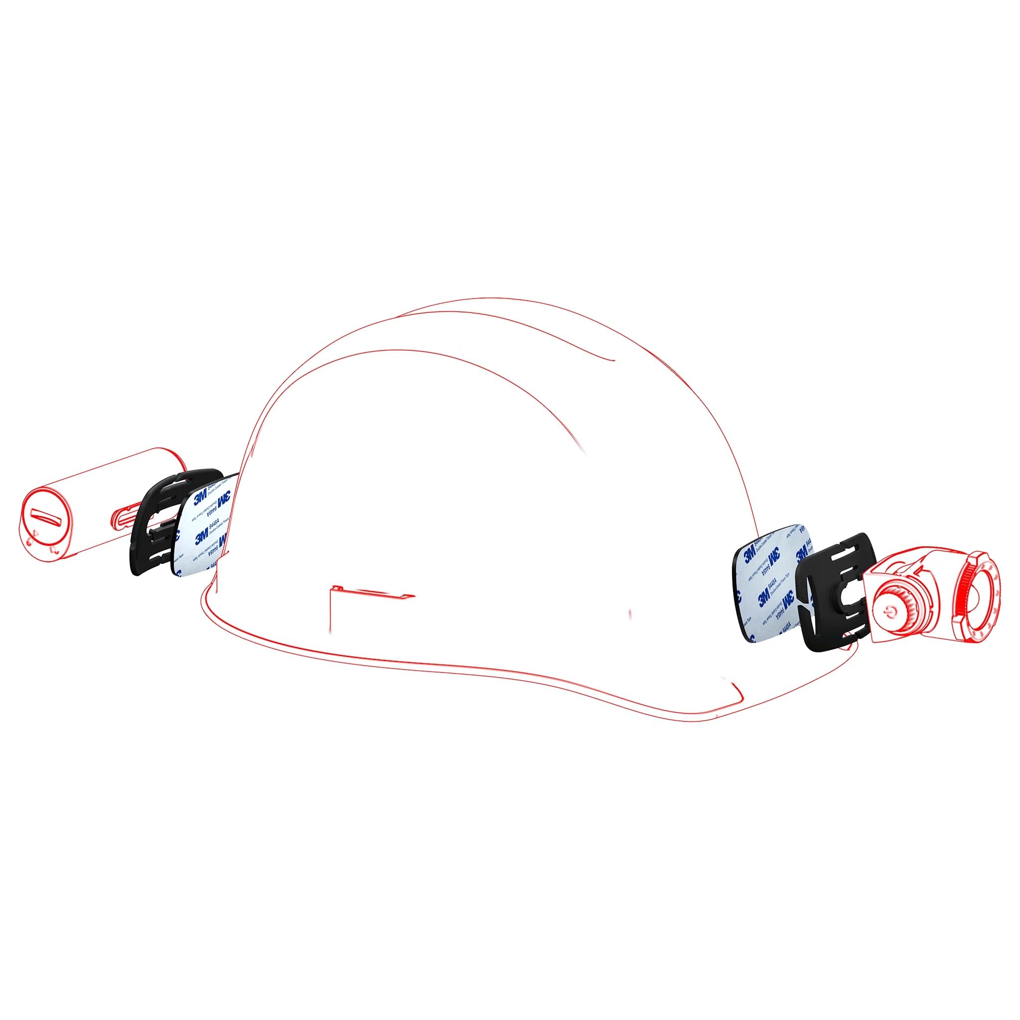 Ledlenser Support connexion casque lampe frontale