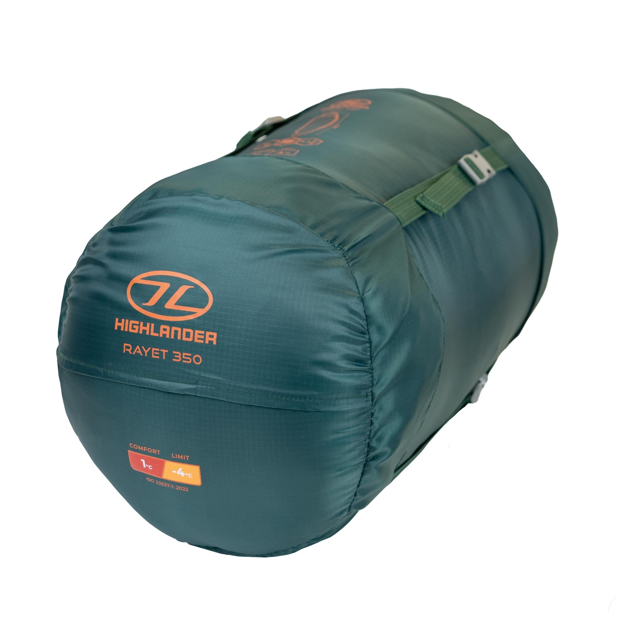 Highlander Rayet 350 Sac Couchage Momie 3 Saisons Vert