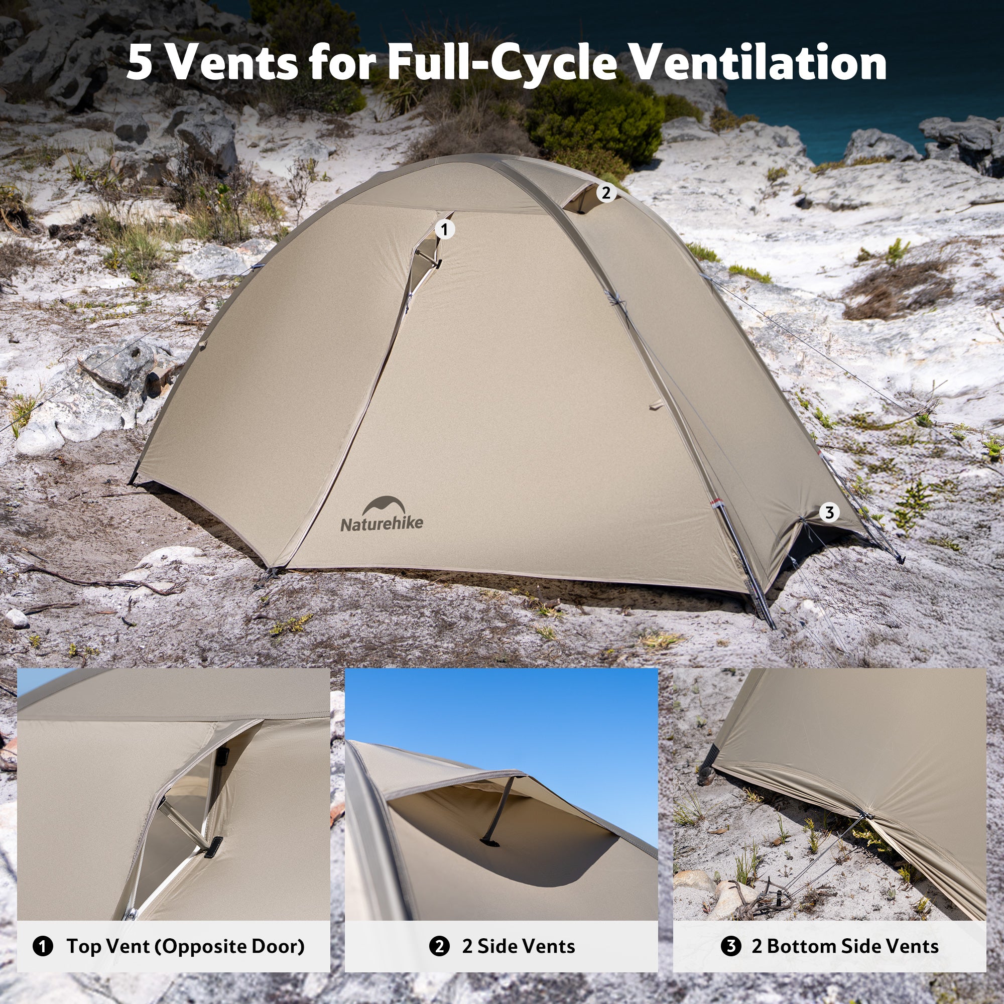 Naturehike Giling PRO tente 1 personne 4 saisons