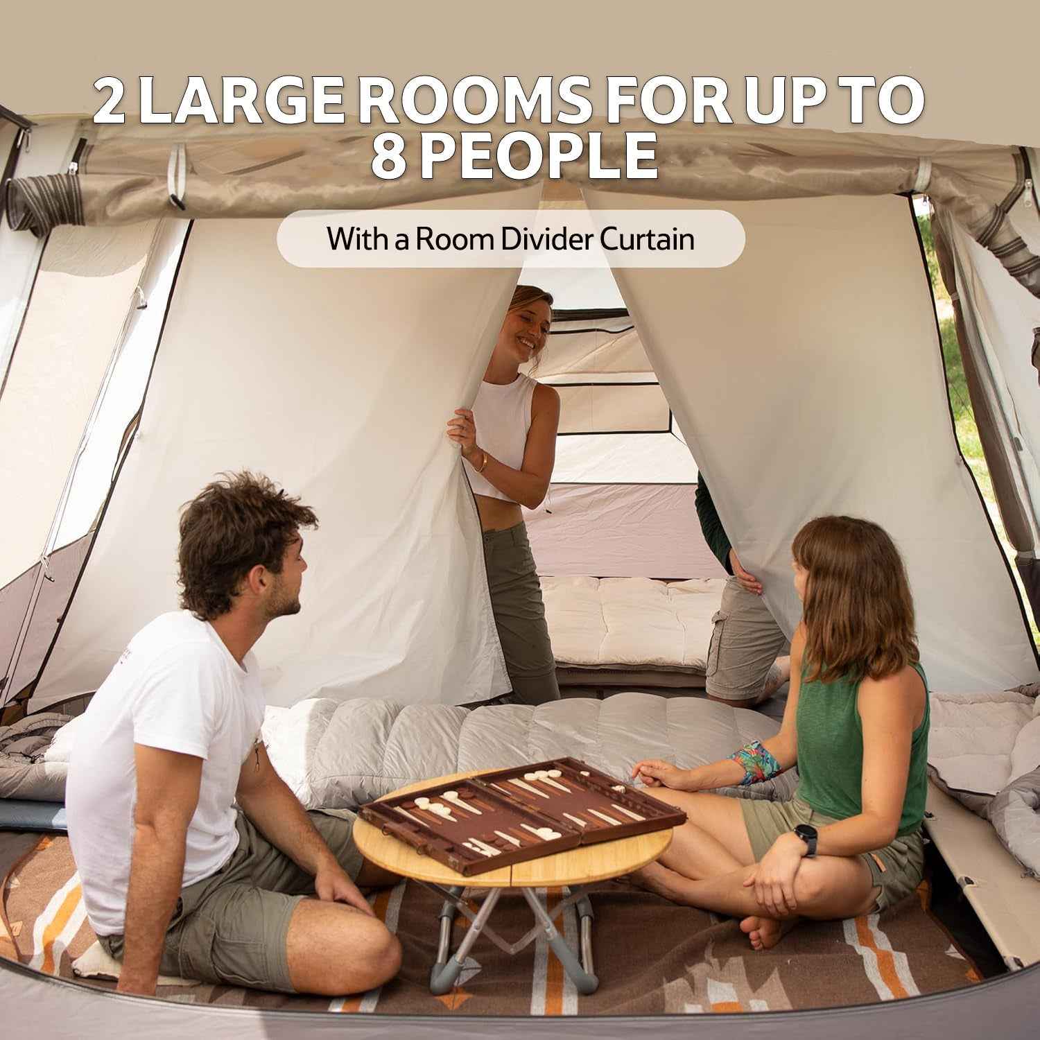Naturehike Cape tente camping 8 personnes pop-up 195 cm