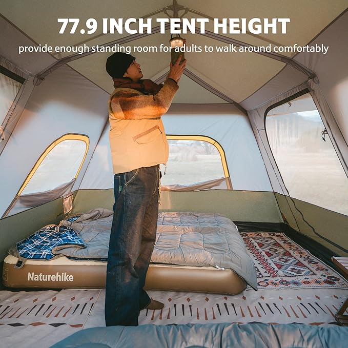 Naturehike Cape tente camping familiale 8 personnes PU3000
