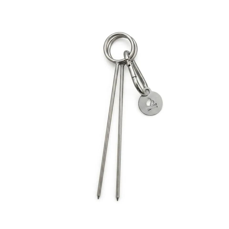 Bushcraft Essentials Accessories Bushbox Multi-Spikes piques inox long x2