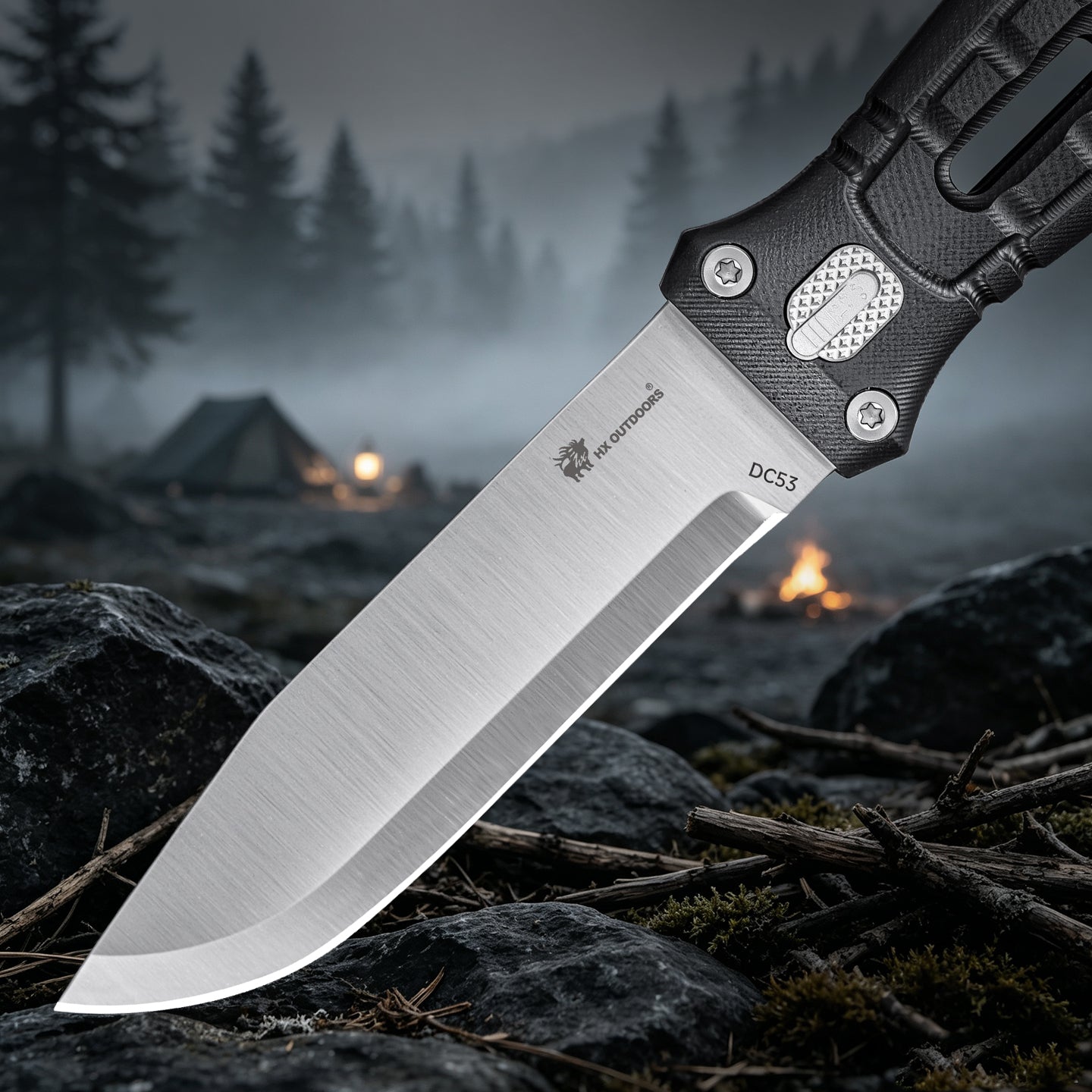 HX Outdoors Rock GBC-68 couteau fixe kit 3-en-1 G10