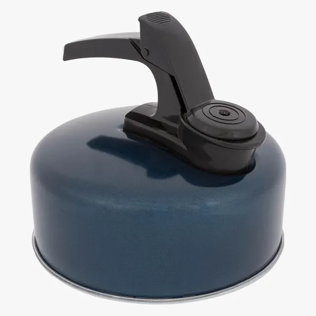 Highlander Whistling bouilloire camping 1L bleu marine alu