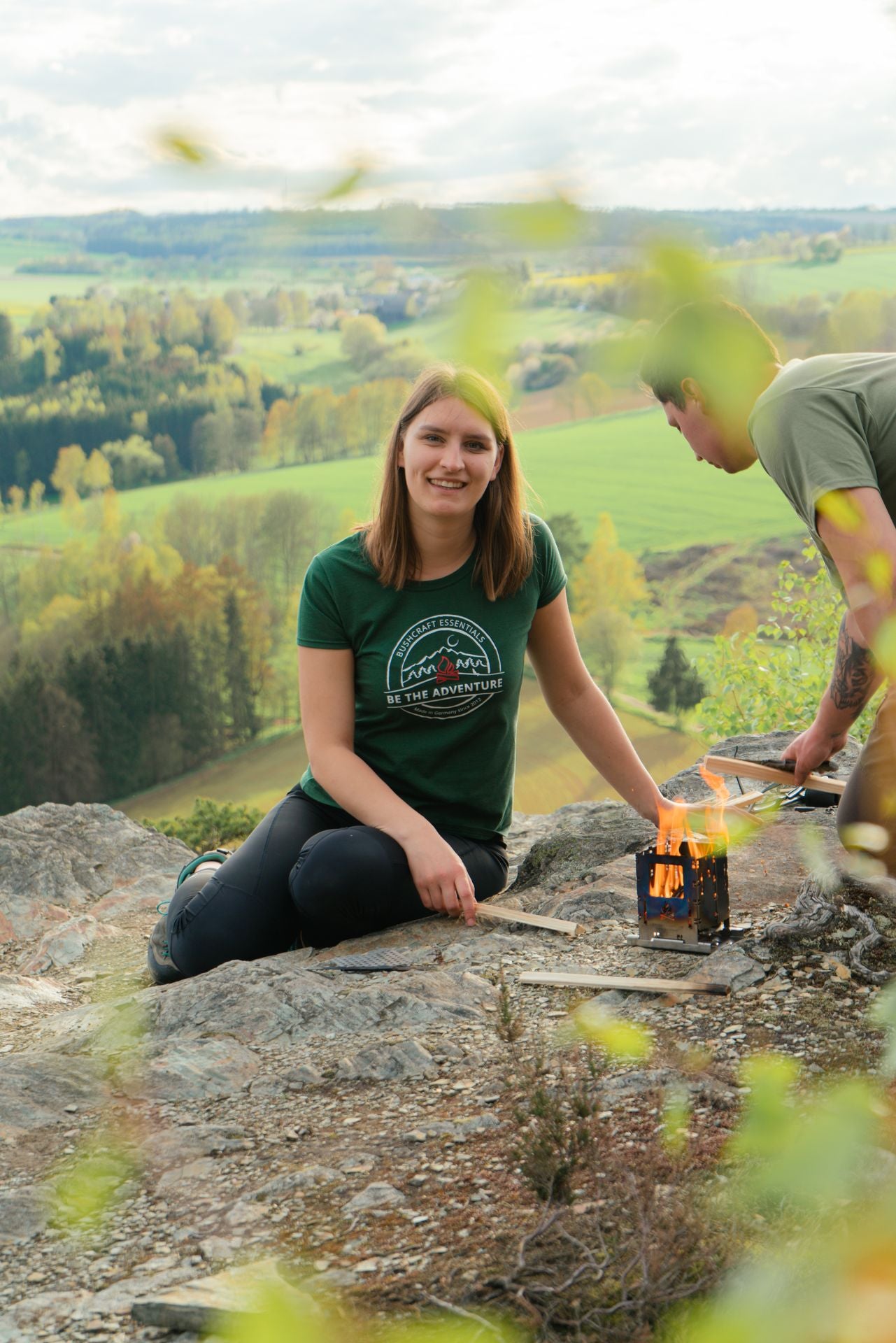 Bushcraft Essentials BE THE ADVENTURE t-shirt femme S Noir