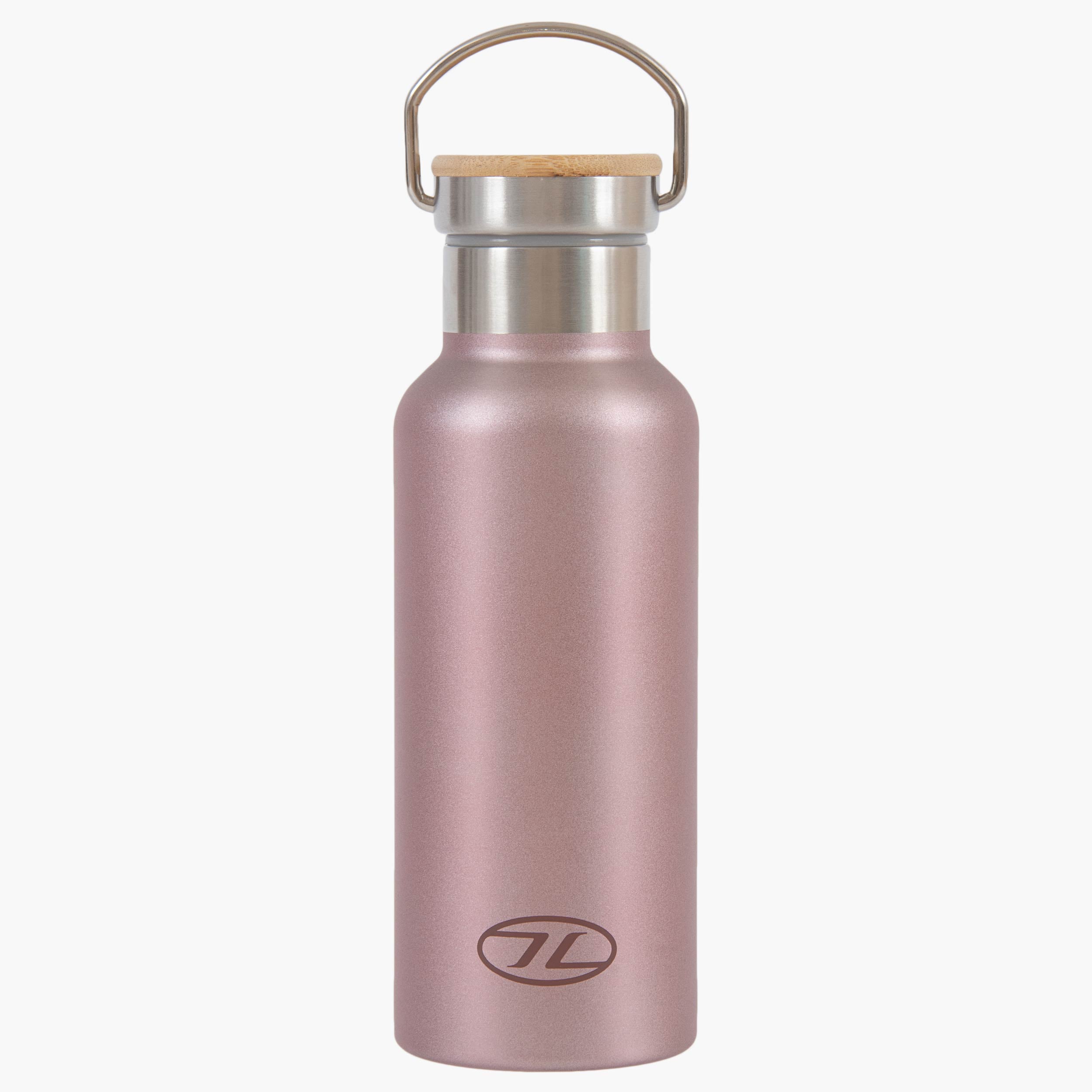 Highlander Campsite Gourde Isotherme 500ml Bleue Inox