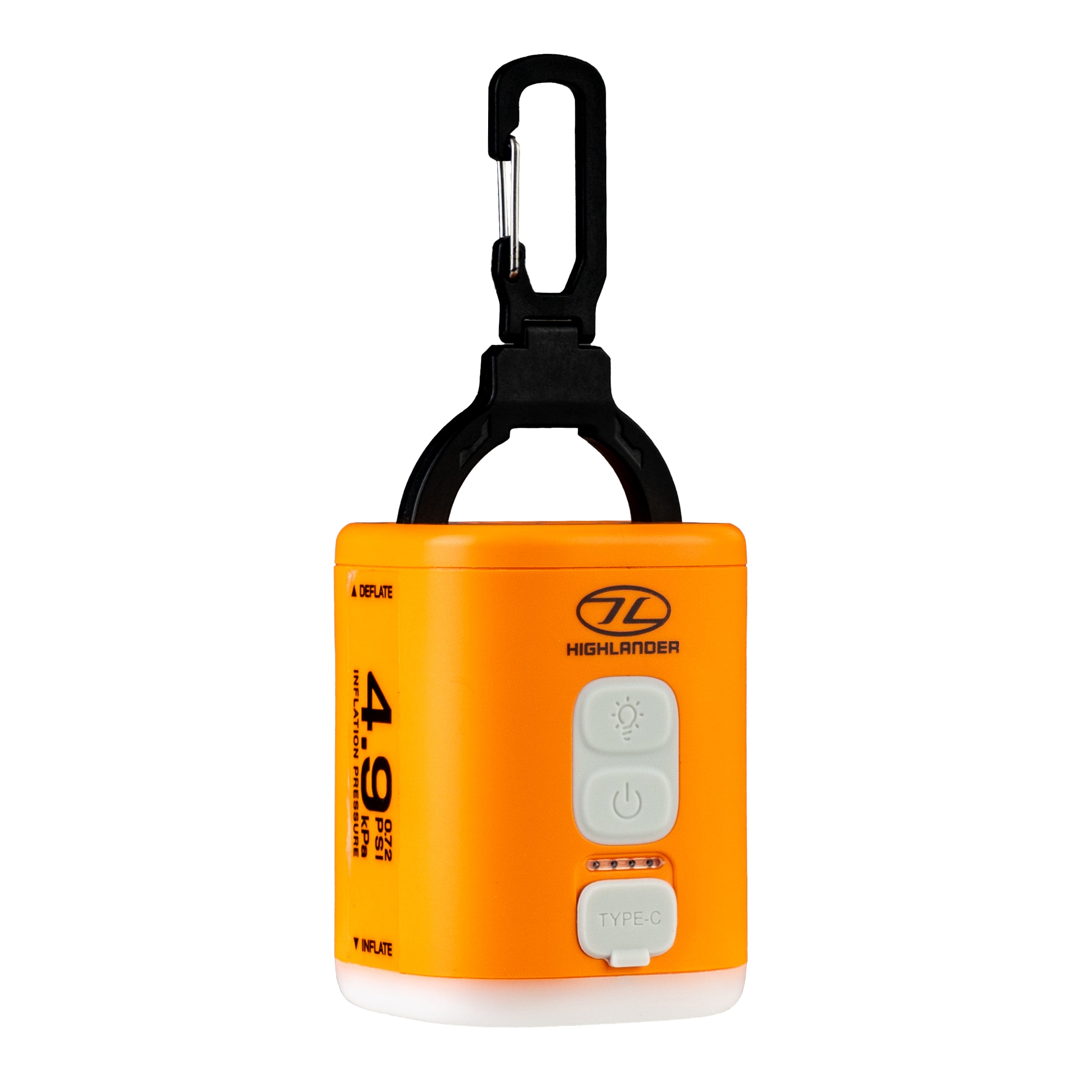 Highlander Wee Banshee V2 pompe air + lampe USB orange