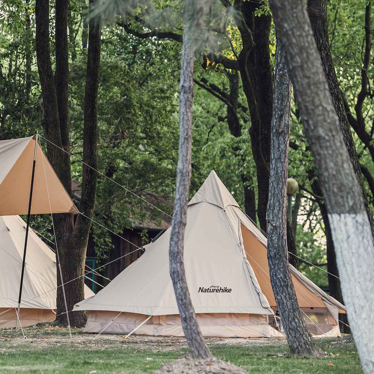 Naturehike Brighten 6.4 tente glamping 2 personnes sable doré coton