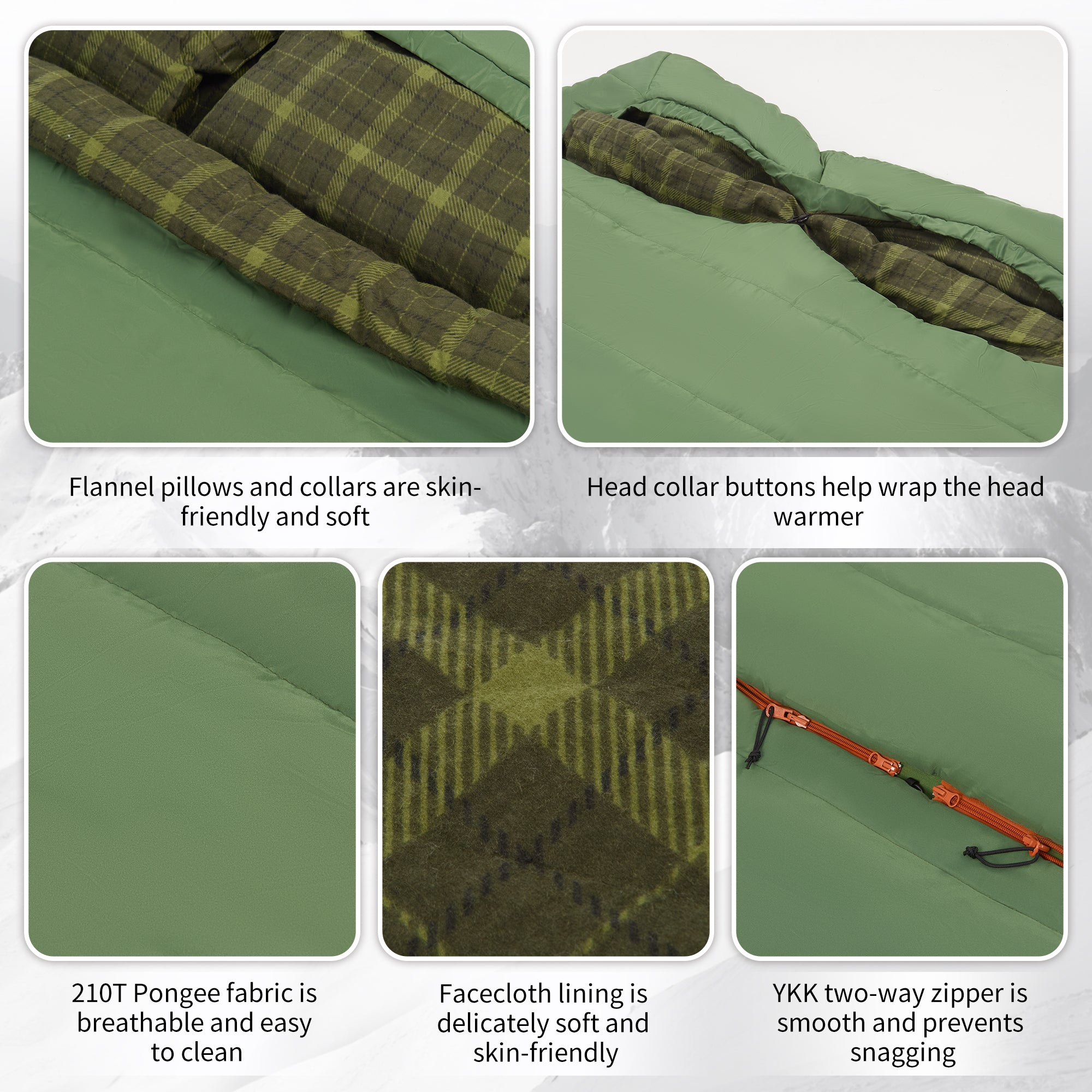 Naturehike AutumnField sac couchage double synthétique 6°C 2 pers